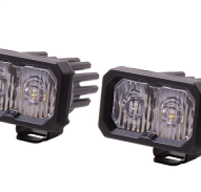 Комплект LED-фар SS2 Pro SAE с янтарной подсветкой, водительский свет